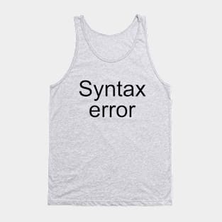 Syntax Error Tank Top